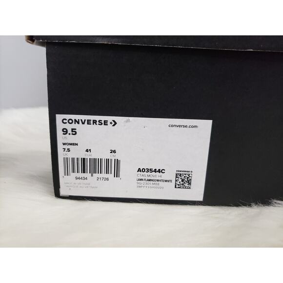 NEW Women's Converse CT Star Move Lift High Shoes A03544C Flamingo Pink 571631C - Picture 6 of 7